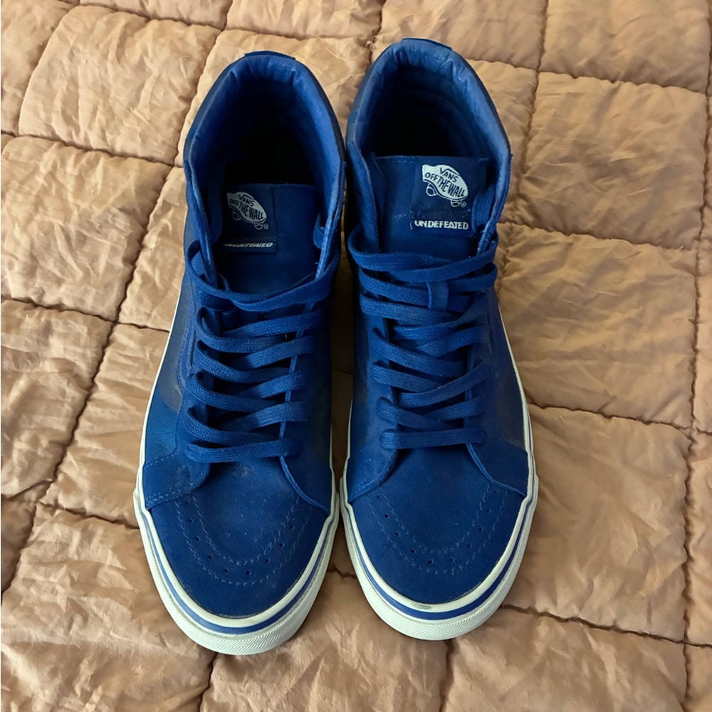 Vans / Undefeated Collab - Blue Classic High-Top Skate Sneakers